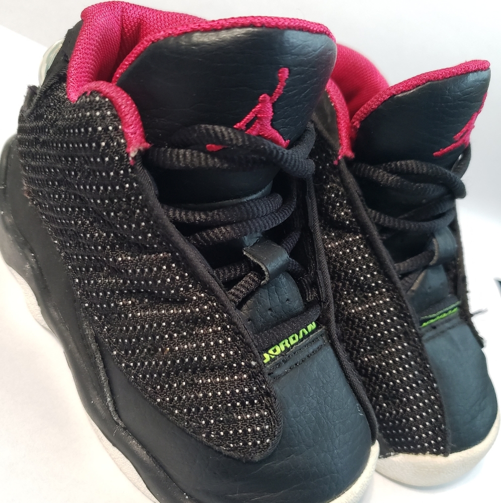 Nike Air Jordan 13 Retro Black Volt Cherry Size 6C